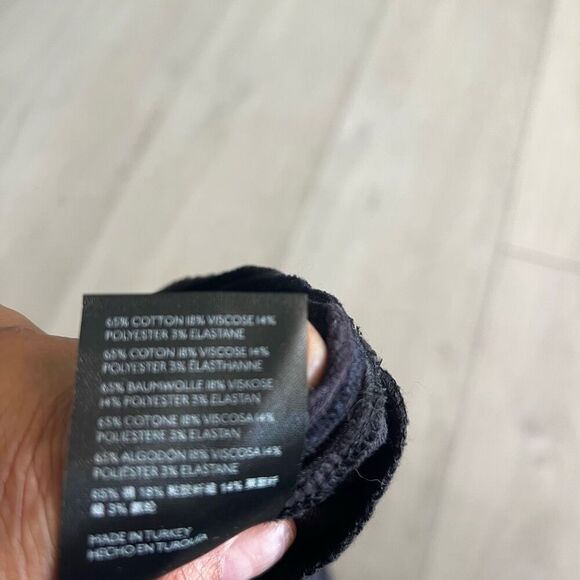 Free People Black Velvet Ribbed High Waisted Flowy Mini Skirt  size xs - Picture 5 of 9